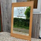 Spiegel met massief houten frame, Huis en Inrichting, Ophalen, 100 tot 150 cm, Zo goed als nieuw, Rechthoekig