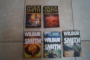 5 prachtige boeken van Wilbur Smith beschikbaar voor biedingen