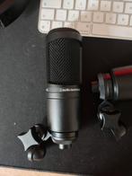 2x Audio Technica AT2020 Studiomicrofoon, Muziek en Instrumenten, Microfoons, Ophalen of Verzenden, Gebruikt, Studiomicrofoon