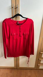 Shirt travelstof zoal rood, Maat 38/40 (M), Ophalen of Verzenden, Lange mouw, Zo goed als nieuw
