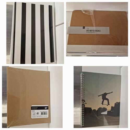 9 NIEUWE schriften - A5 - lijntjes- 2 met harde kaft, Diversen, Schoolbenodigdheden, Nieuw, Ophalen of Verzenden