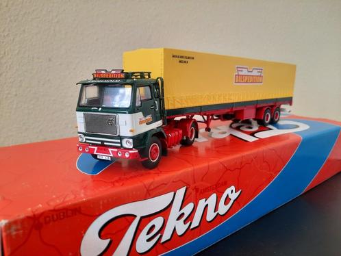 Tekno Volvo F88 Bilspedition, Hobby en Vrije tijd, Modelauto's | 1:50, Zo goed als nieuw, Bus of Vrachtwagen, Tekno, Verzenden
