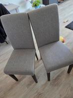 Set van 4 Grijze Eetkamerstoelen, Ophalen of Verzenden, Zo goed als nieuw, Vier, Stof