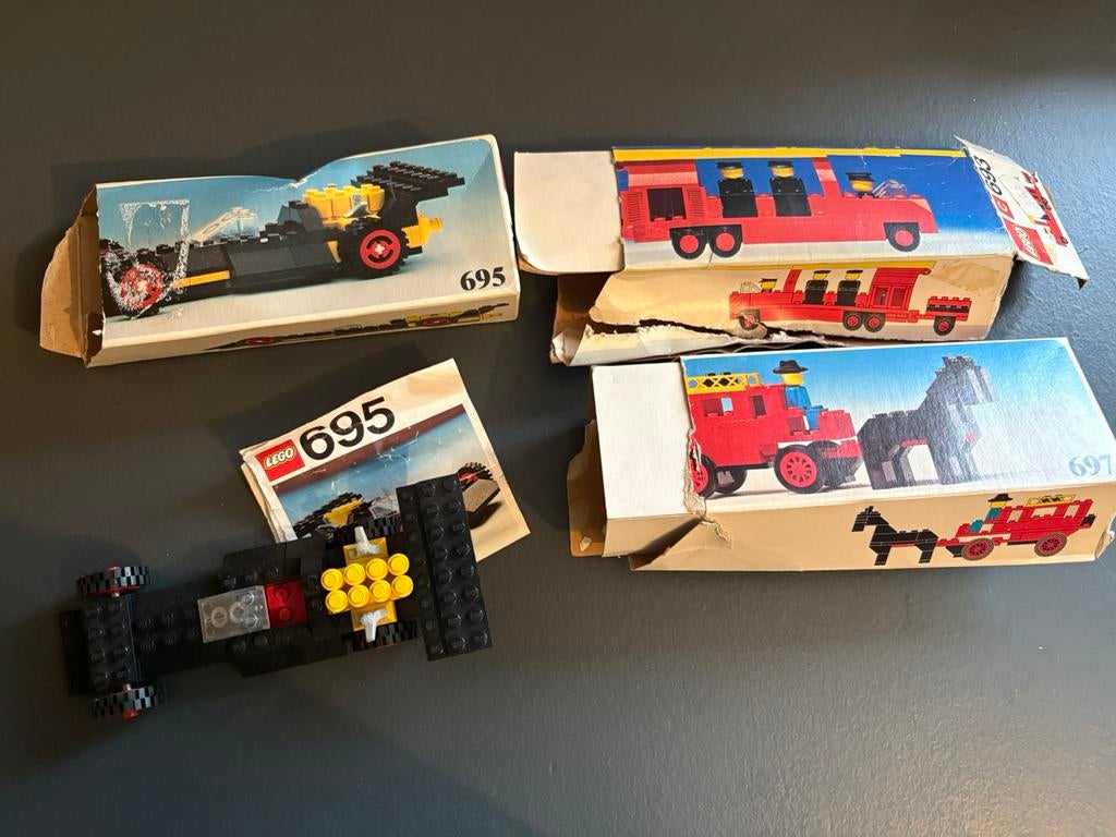 Lego set 695 plus twee doosjes, Lego, Lego, Ophalen of Verzenden, Zo goed als nieuw