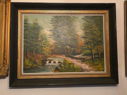 Antiek grote schilderij, Antiek en Kunst, Kunst | Schilderijen | Klassiek, Ophalen of Verzenden
