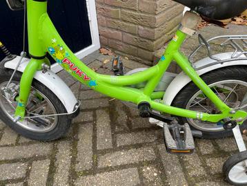 Groene Puky kinderfiets 2-4 jaar, keurige staat beschikbaar voor biedingen