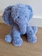 Knuffel olifant Fuddlewuddle Jellycat blauw zacht K9101, Ophalen of Verzenden, Zo goed als nieuw, Olifant