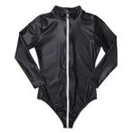 Dames zwarte bodysuit met rits catsuit sexy maat 36 40 42, Verzenden, Nieuw, Kleding