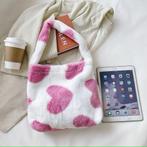 Fluffy tas met rose design, Ophalen of Verzenden, Nieuw, Roze, Schoudertasje