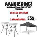 Tent + 2 staantafels €55,- tent huren Apeldoorn, Ophalen, Opvouwbaar, Partytent, Minder dan 4 meter
