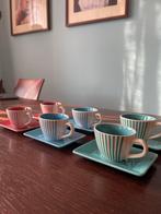 Yves Rocher LBVYR Koffiekopjes jaren '80, Gebruikt, Keramiek, Ophalen of Verzenden, Overige stijlen