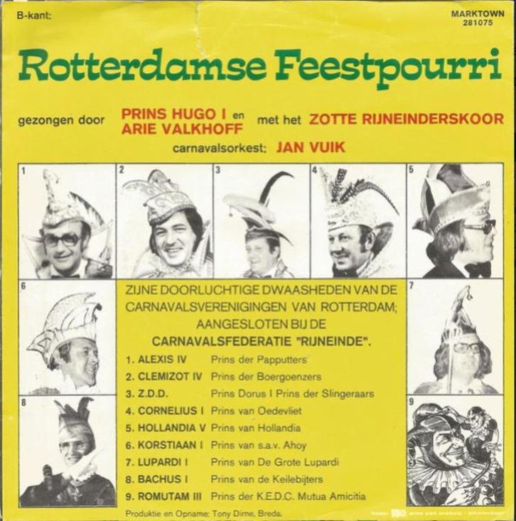 Arie Valkhoff &  Hugo 1 & Jan Vuik :Rotterdam Feestp.1975, Cd's en Dvd's, Vinyl Singles, Zo goed als nieuw, Single, Pop, Verzenden