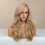 Blonde Dames Pruik Met Slag Krullen Blond Haar Vrouwen, Verzenden, Nieuw, Pruik of Haarverlenging