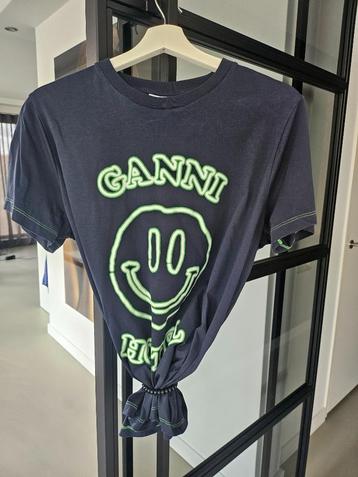 Ganni t-shirt nieuw donker blauw maat M/ L beschikbaar voor biedingen