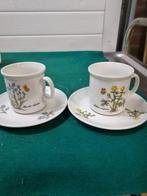 kop en schotel bloemen kronester bavaria, Antiek en Kunst, Antiek | Servies los, Ophalen of Verzenden