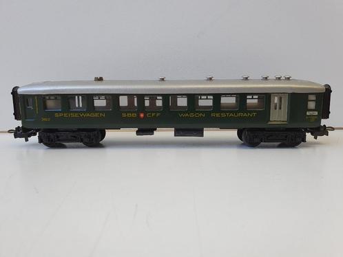 MARKLIN H0 4016.3 (348/2) Blik Speisewagen SBB CFF Wagon, Hobby en Vrije tijd, Modeltreinen | H0, Gebruikt, Wagon, Wisselstroom
