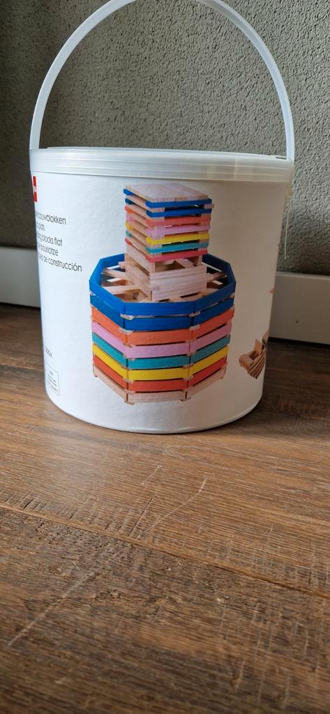 Hema Platte Bouwblokken - 200 stuks, Kinderen en Baby's, Speelgoed | Bouwstenen, Nieuw, Overige merken, Ophalen