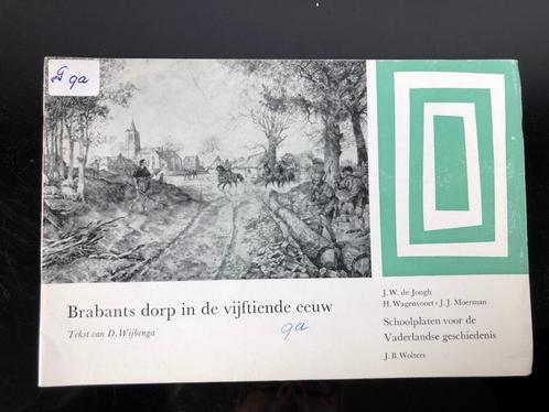 Schoolplaat boekje – Brabants dorp in de 15e eeuw, Antiek en Kunst, Antiek | Schoolplaten, Geschiedenis, Verzenden