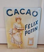 Aluminium reclamebord: cacao - Félix Potin., Ophalen of Verzenden, Zo goed als nieuw