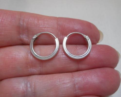 Zilveren vintage oorringetjes nr.1148, Sieraden, Tassen en Uiterlijk, Oorbellen, Zo goed als nieuw, Hangers, Zilver, Zilver, Verzenden
