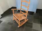 schommelstoel  licht eiken  en nieuw gemat, Huis en Inrichting, Stoelen, Ophalen, Riet of Rotan, Gebruikt, Overige kleuren
