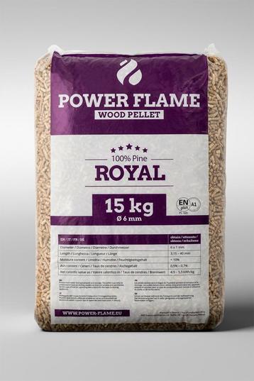 Houtpellets Power Flame Royal 100% Spar beschikbaar voor biedingen