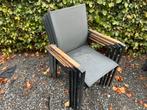 4 alluminium tuinstoelen, Tuin en Terras, Ophalen, Zo goed als nieuw, Kunststof, Stapelbaar