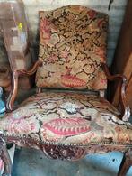 Antieke notelaren zetel, Antiek en Kunst, Antiek | Meubels | Stoelen en Banken, Ophalen