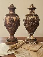 2 antieke Franse urn vazen / urnen potten vaas * gemerkt, Antiek en Kunst, Ophalen of Verzenden