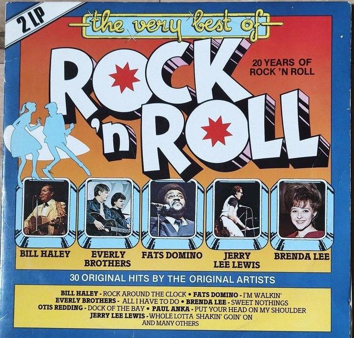 2- Lp's- The very best of Rock 'n Roll, Cd's en Dvd's, Vinyl | Rock, Zo goed als nieuw, Rock-'n-Roll, 12 inch, Ophalen of Verzenden