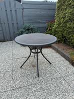Metalen tuintafel, Tuin en Terras, Ophalen of Verzenden, Gebruikt, Rond, Metaal