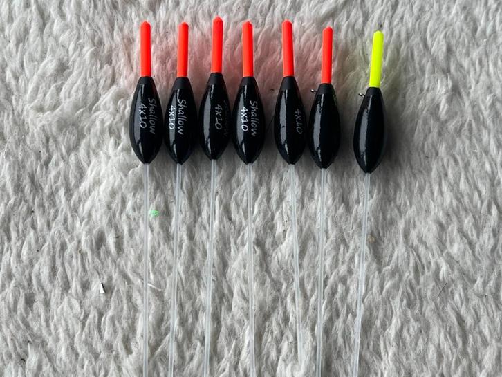 adv 341 / NIEUW set 7 dobbers VOOR COMMERCIAL 0,15gr, Watersport en Boten, Hengelsport | Witvissen, Nieuw, Dobber of Lood, Verzenden