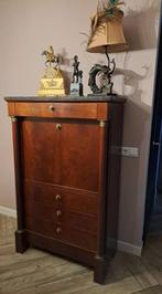 Prachtige unieke, antieke klepsecretaire Empire stijl, Ophalen