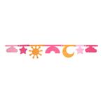Vilten slinger zon regenboog maan roze geel decoratie kind, Verzenden, Nieuw, Wanddecoratie