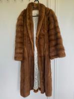 Vintage Bruine Lang Bontjas, Kleding | Dames, Ophalen, Gedragen, Maat 36 (S), Bruin