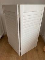 2 Houten Shutters Wit, Huis en Inrichting, Ophalen, Zo goed als nieuw