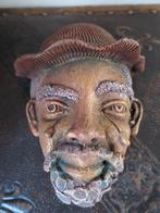 mooi beeld masker  uit terracotta op te hangen 20/ 13cm, Ophalen of Verzenden