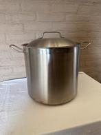 Grote RVS Kookpan met Deksel - 33cm, Huis en Inrichting, Keuken | Potten en Pannen, Kookpan of Snelkookpan, Gebruikt, Inductieplaat