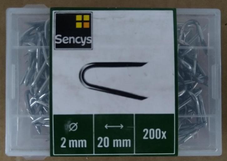 spijkers draadkram kram 20 mm gaas, Tuin en Terras, Gaas en Draad, Nieuw, Minder dan 10 meter, Ophalen of Verzenden