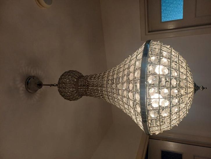Mooie, grote zakkroonluchter, Huis en Inrichting, Lampen | Kroonluchters, Zo goed als nieuw, Ophalen of Verzenden