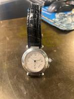 Cartier Pasha met kroko leren band, Sieraden, Tassen en Uiterlijk, Horloges | Dames, Ophalen of Verzenden, Zo goed als nieuw, Leer