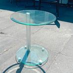 Glazen bijzettafel, Minder dan 55 cm, Gebruikt, Rond, Glas