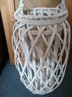 mooi groot wit windlicht, Huis en Inrichting, Ophalen, Overige materialen, Wit, Zo goed als nieuw