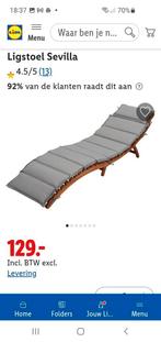 lidl houten tuinbed NIEUW, Ophalen, Nieuw, Hout, Inklapbaar