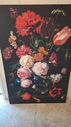 Grote Canvas schilderij met bloemen , heel mooi ., Ophalen