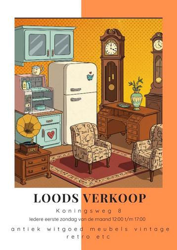 loodsverkoop second hand vintage retro Groningen  beschikbaar voor biedingen