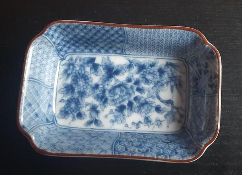 Antiek Chinees Blue de hue rechthoekig schaaltje, Antiek en Kunst, Antiek | Schalen, Ophalen of Verzenden