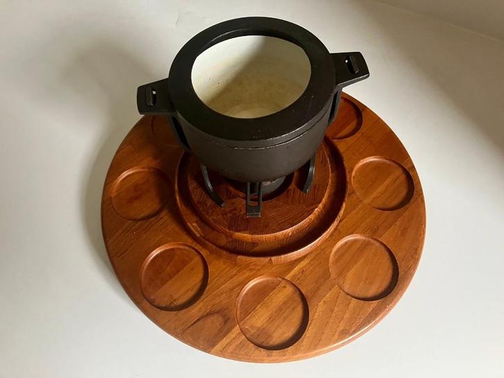 Digsmed, Deens gietijzeren fonduepot, Huis en Inrichting, Keuken | Keukenbenodigdheden, Gebruikt, Ophalen