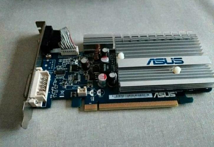 ASUS,G-FORCE,EN 8400 GS,Silent,VGA,DVI,HTP 25,VIDEOKAART, Computers en Software, Besturingssoftware, Zo goed als nieuw, Ophalen of Verzenden