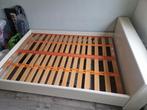 Tweepersoons bed incl. matras en topper, Ophalen, Gebruikt, Wit, Tweepersoons